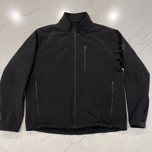 Tumi Tech Mens Softshell Black Full Zip Jacket Size XL Weather Resistant Urban - Picture 1 of 12